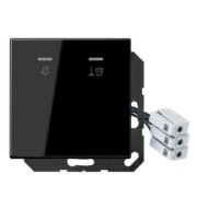 Hotelabdeckung mit LED-Einheit 230V LS CU KO5 M 230 SW 