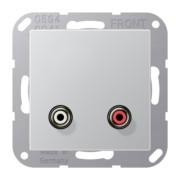 Multimedia-Anschluss alu Cinch/Miniklinke 3,5 MA A 1021 AL 