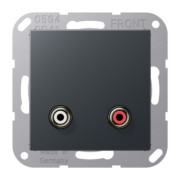 Multimediadose Cinch Audio anthrazit matt MA A 1021 ANM 