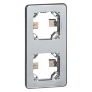 Rahmen 2-fach alu für UP-Geräte D 372.69 AGU WU 