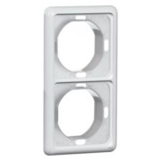 Rahmen 2-fach ws waage/senkrecht D 80.672 WU W 