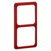 Rahmen 2-fach rt waage/senkrecht D 80.672 ROT 