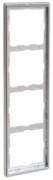Rahmen 4-fach alu chr waage/senkrecht D 95.574.70.60 