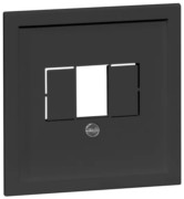 Abdeckung Telefon-Ste ckdose schwarz D 20.610.193 TDO 