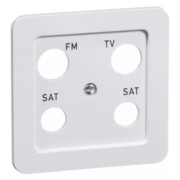 Abdeckung 4-fach rws für Antennendose D 80.610.02 TV/4B 