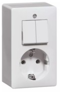 Kombination ws Schalter/Steckdose H 6695 