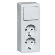 Kombination ws Schalter/Steckdose H 6696/2 