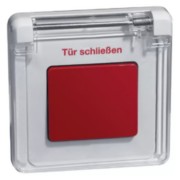 Feuertürentaster rt/rws mit Klappdeckel D 81.556.02/rot V K 