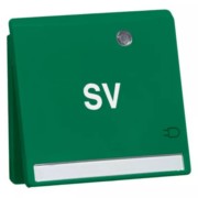 Steckdose SCHUKO Beschrift.,KD,SV,gn D95651142KLED/4 NASV 