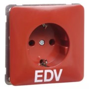 Steckdose SCHUKO rot D 80.6611 EDV 