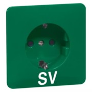 Steckdose D 80.6611 SI GRÜN SV 