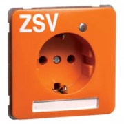 Steckdose SCHUKO Beschrift., ZSV, or D80651133LED/4NA ZSV 