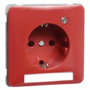 Steckdose SCHUKO rot Beschriftungsf. LED H 80.6511.36 LED/4NA 