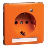 Steckdose SCHUKO orange LED ohne Krallen H80.651133SINALEDEK6 