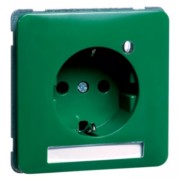 Steckdose SCHUKO grün LED ohne Krallen H 80651142SINALEDEK6 