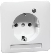 Steckdose SCHUKO reinweiß Beschriftungsf. LED H80.6511.02SINALED/4 