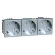 SCHUKO-EB-Steckd. 3-fach ant16A 250V D 6213.70 EMS SI WI 