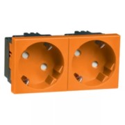 SCHUKO-EB-Steckd.2-fach or 16A 250V 2-pol.33G D 6212.33 EMS SI WI 