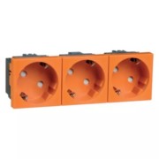 SCHUKO-EB-Steckd.3-fach or 16A 250V 2-pol.33G D 6213.33 EMS SI WI 