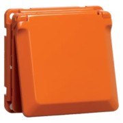 SCHUKO-Steckdose orange 16A 250V Abdeckung D 6711.33 K 
