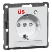 SCHUKO-Steckdose rws 16A 250V 2-pol.Licht D 20.6611.02 ÜS/25 