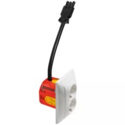 Doppel Steckdose SCHUKO mit Wieland H 80.6612.02 GE30 BW 