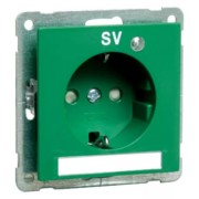 SCHUKO-Steckdose gn 16A 250V 2-pol.SV D20.6511.422 #017111 