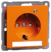 Steckdose SCHUKO orange Beschriftungsf. LED D 20.6511.332LED/4NA 
