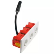 Dreifach Steckdose SCHUKO BADORA H 11.661367302RD30BW 