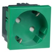 SCHUKO-EB-Steckd.1-fach gn 16A 250V 2-pol.33G D 6211.42 EMS SI WI 