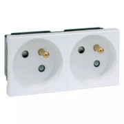 Steckdose m.Erdungsstift 2f,erh.Berührs., rws B 6272.02 EMS SI WI 
