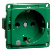 SCHUKO-Steckdose gn 16A 250V 2-pol.Licht D 6511.42 ME LED/4 