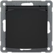 Steckdose sw m. Klappdeckel D 11.6511.193 K 