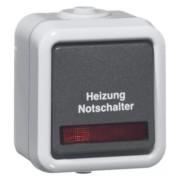 Heizung-Notschalter gr 10A 250V 2-pol.Aus D 622 WAB HN 