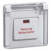 Heizung-Notschalter ws 1-pol.Universal D 81.516 V K HN 