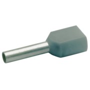 Zwillings-Aderendhülse 2x0,75qmm gr isol. 8708 