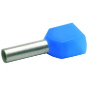 Zwillings-Aderendhülse 2x2,5qmm bl isol. 87313 