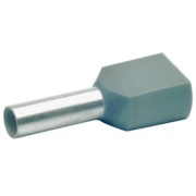 Zwillings-Aderendhülse 2x4qmm gr isol. 87412 