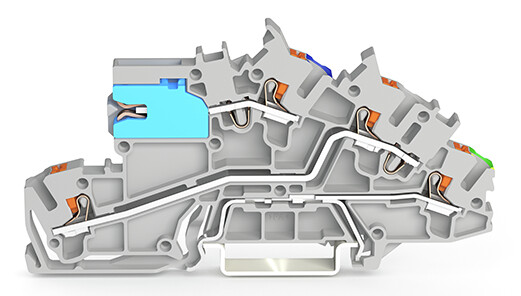 Installationsetagenklemme 2,5 mm² mit Drücker 2203-7641 