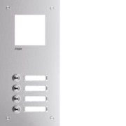 Frontplatte intercom mono 4 Tasten RTQ104X 