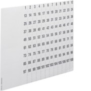 Beschriftungsbögen,uniZ Nummerier.1-108 ZZ90C (VE10) 