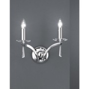 Wandleuchte Stella 2Lp. E14/40W, chrom 00800562 