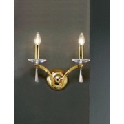 Wandleuchte Stella 2Lp. E14/40W, gold 00800592 