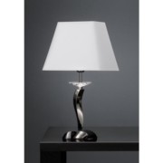 Tischleuchte Girata 1Lp. E27/60W sw-chr 00829061 