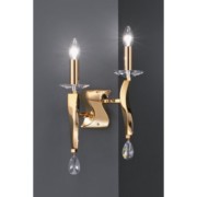 Wandleuchte Girata 2Lp. E14/40W, gold 00809042 