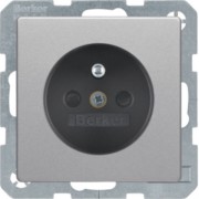 Steckdose alu/samt mit Schutzkontakt 6765766084 