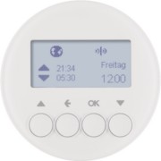 KNX-Funk Jalousieschaltuhr polarweiß glänzend 85745139 
