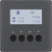 KNX-Funk Jalousieschaltuhr anthrazit samt 85745126 