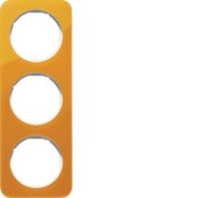 Rahmen 3-fach orange tr./polws glz 10132339 