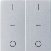 Abdeckung Tastsensor-Modul 2-fach alu 80962383 